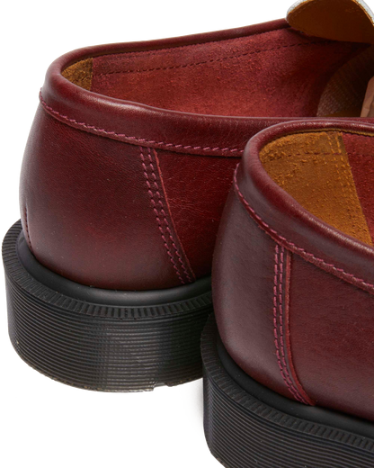 Penton Made In England Two-Tone Leather Loafers in Burgundy+White