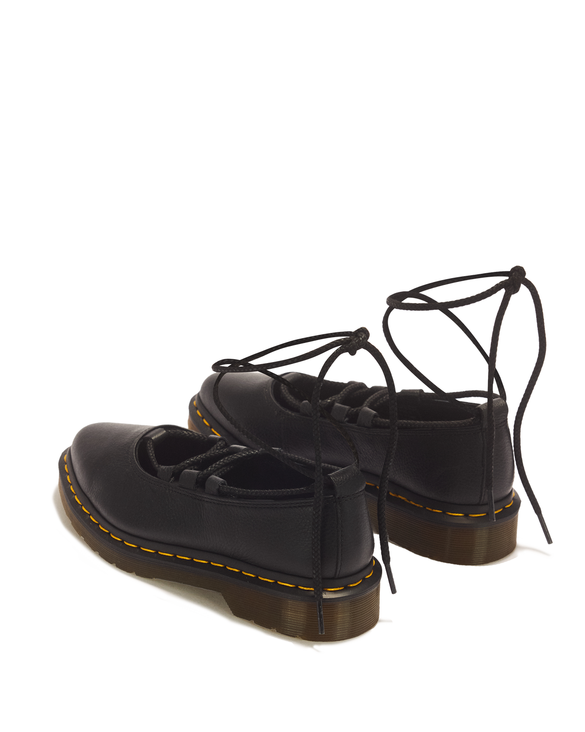 Elphie II Virginia leather ballet flats in Black