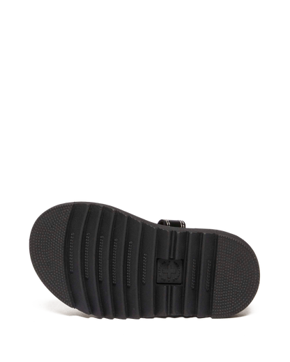 Toddler Marlow Hearts leather Sandals in Black+Powder Pink