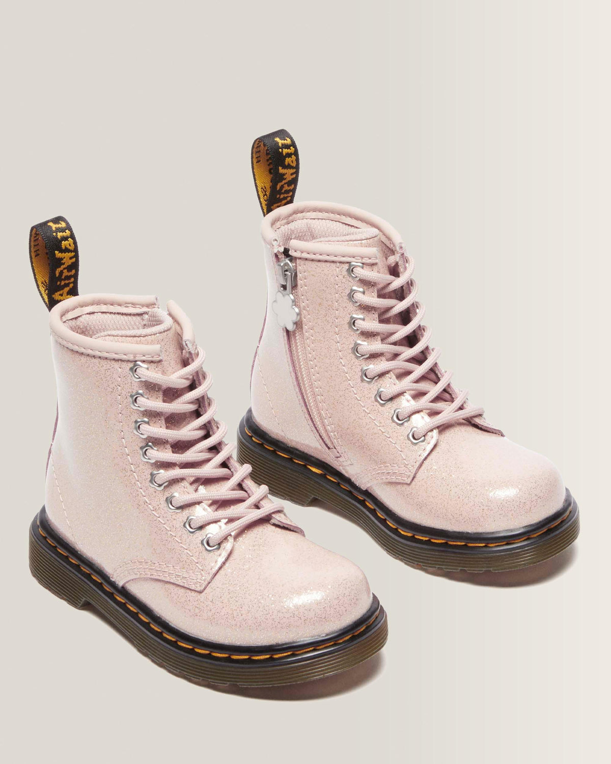 Toddler 1460 Glitter Boots in Powder Pink