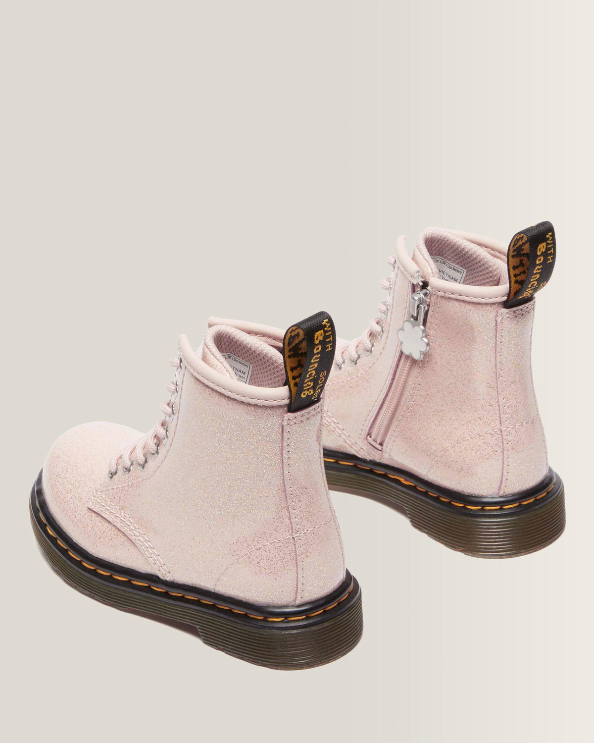 Toddler 1460 Glitter Boots in Powder Pink