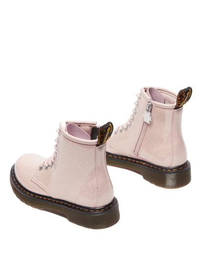 Junior 1460 Glitter Boots in Powder Pink