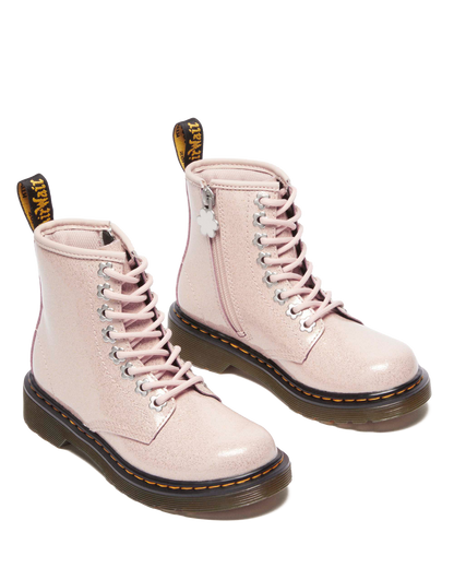 Junior 1460 Glitter Boots in Powder Pink