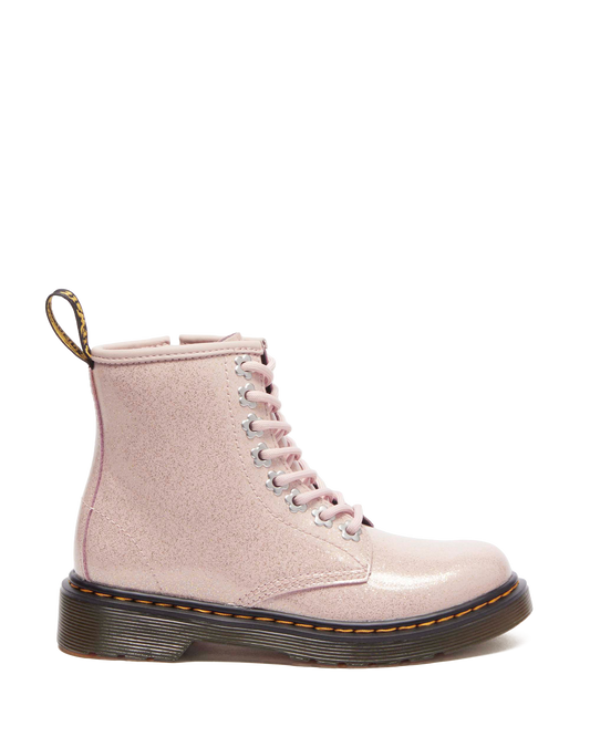 Junior 1460 Glitter Boots in Powder Pink