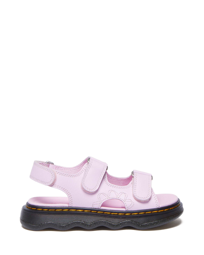 Junior Virden Softy T leather sandals in Pale Pink