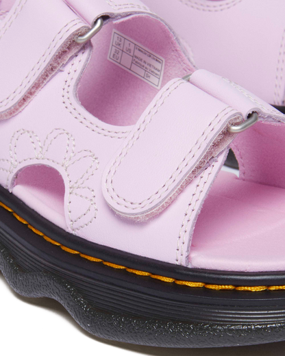Junior Virden Softy T leather sandals in Pale Pink