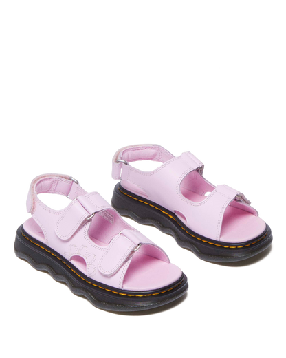 Junior Virden Softy T leather sandals in Pale Pink