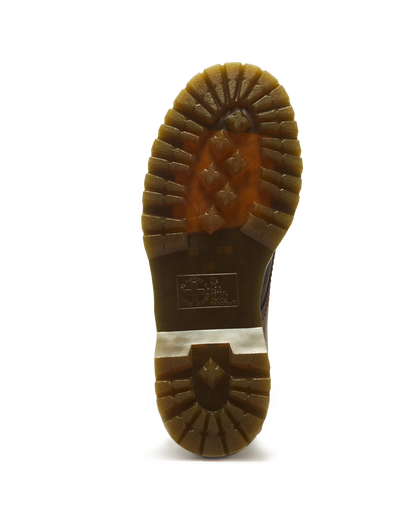 Sinclair Crazy Horse leather platform boots in Dark Brown