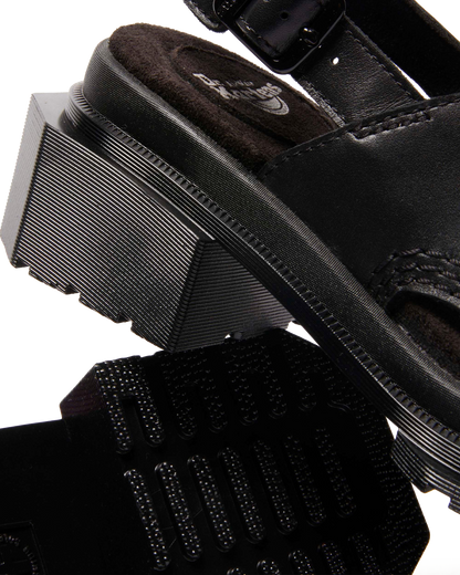 Maybole Wanama leather Sandals in Black