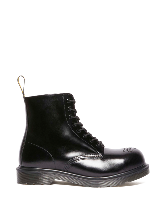 1460 Analine Leather Steel Toe Boots in Black