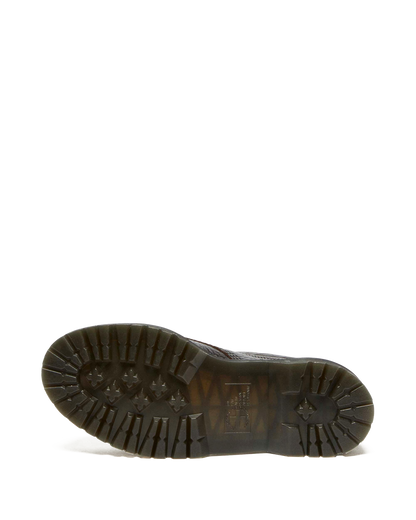 Lowell Crocodile Analine Leather Moc Toe Shoes in Dark Brown