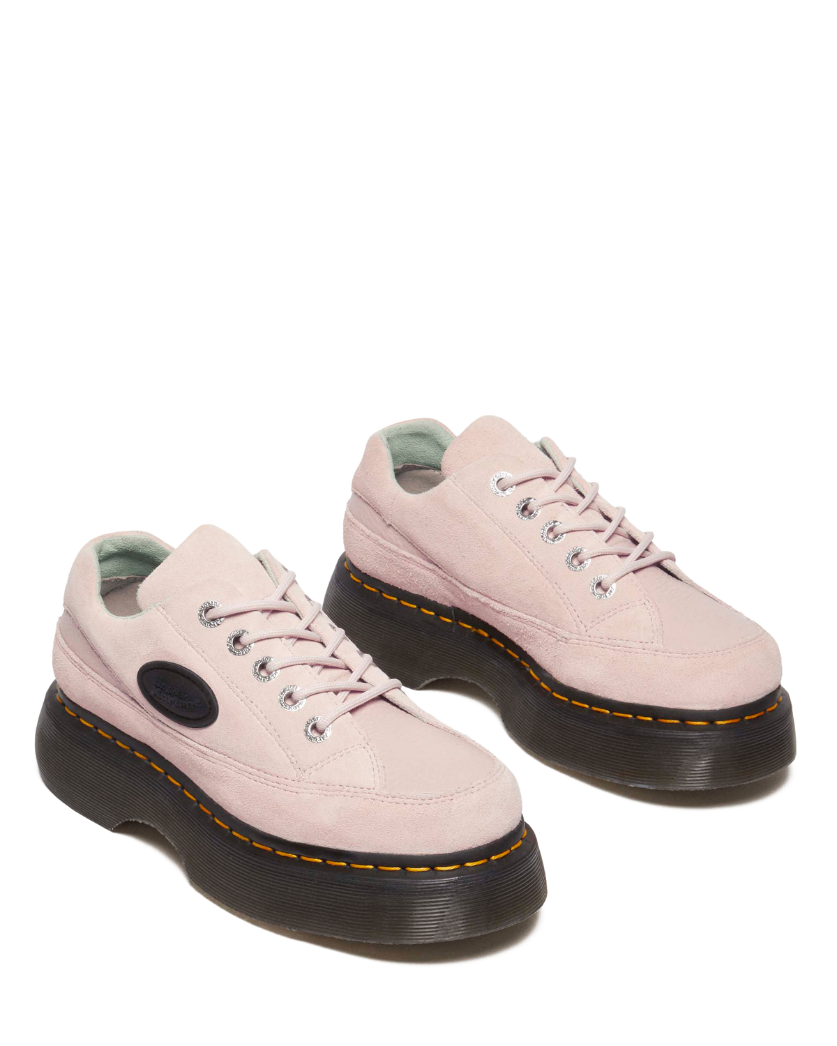 Buzz 5-eye leather shoes in Powder Pink