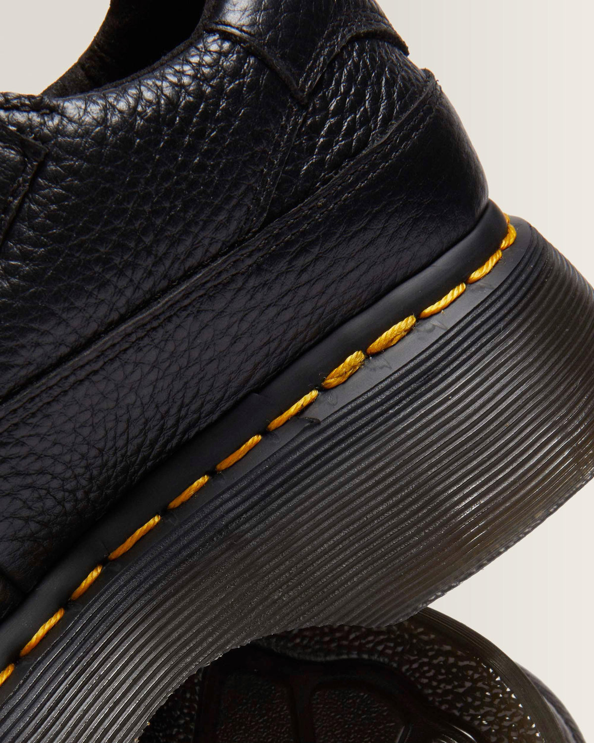 Buzz milled nappa leather Mary Jane shoes in Black Milled Nappa
