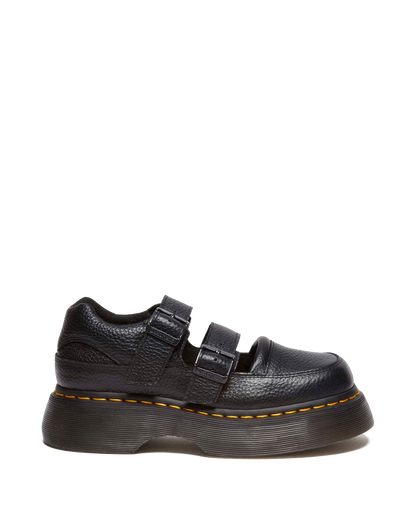 Buzz milled nappa leather Mary Jane shoes in Black Milled Nappa