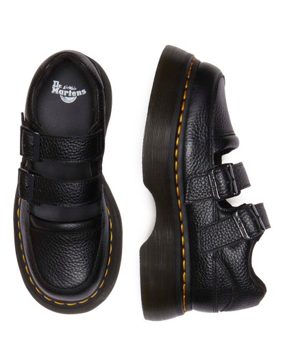 Buzz milled nappa leather Mary Jane shoes in Black Milled Nappa