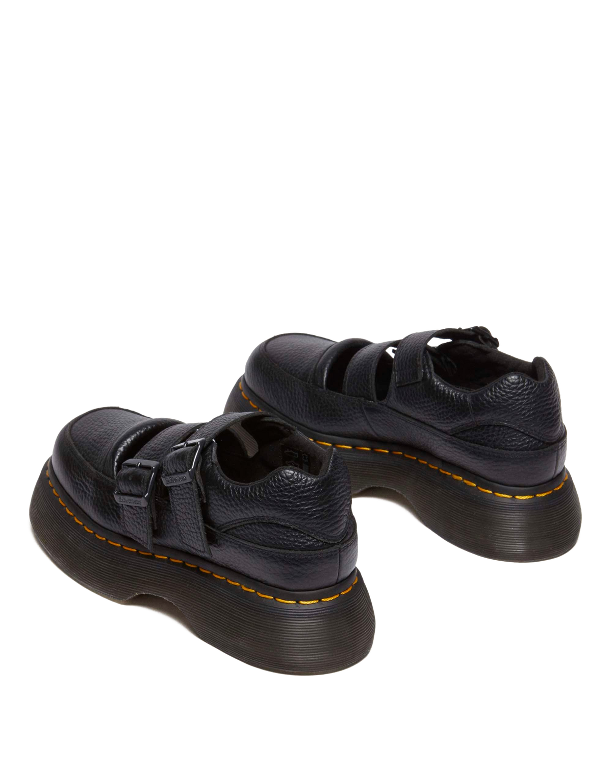 Buzz milled nappa leather Mary Jane shoes in Black Milled Nappa