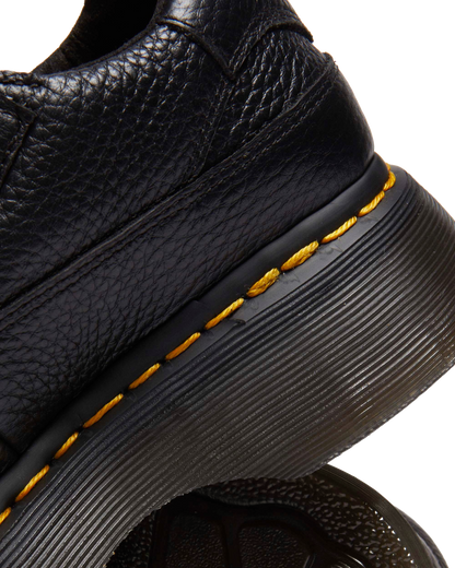 Buzz milled nappa leather Mary Jane shoes in Black Milled Nappa