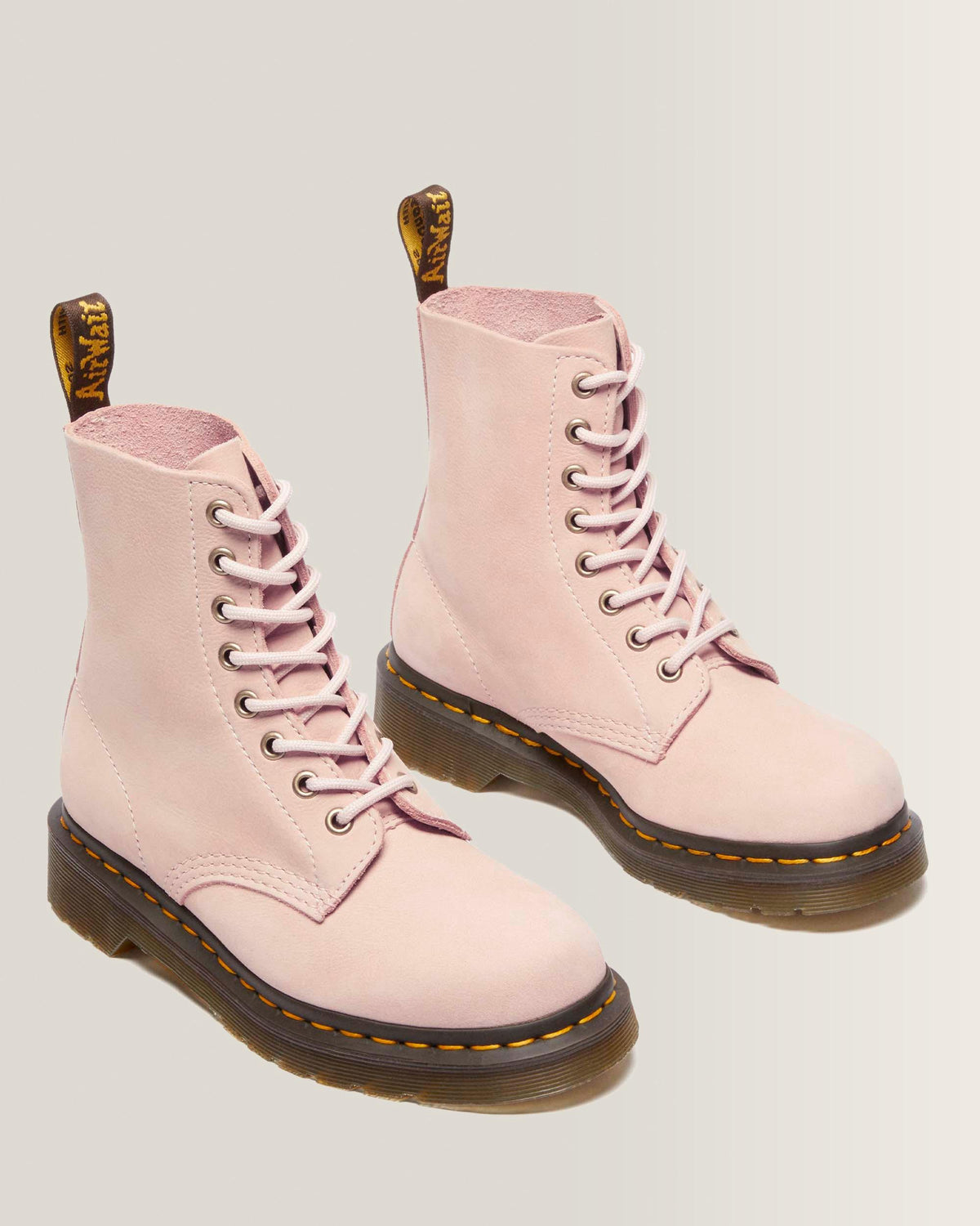 1460 Pascal nubuck leather boots in Powder Pink