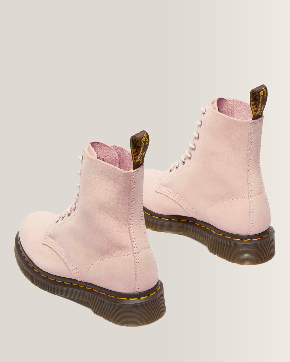 1460 Pascal nubuck leather boots in Powder Pink