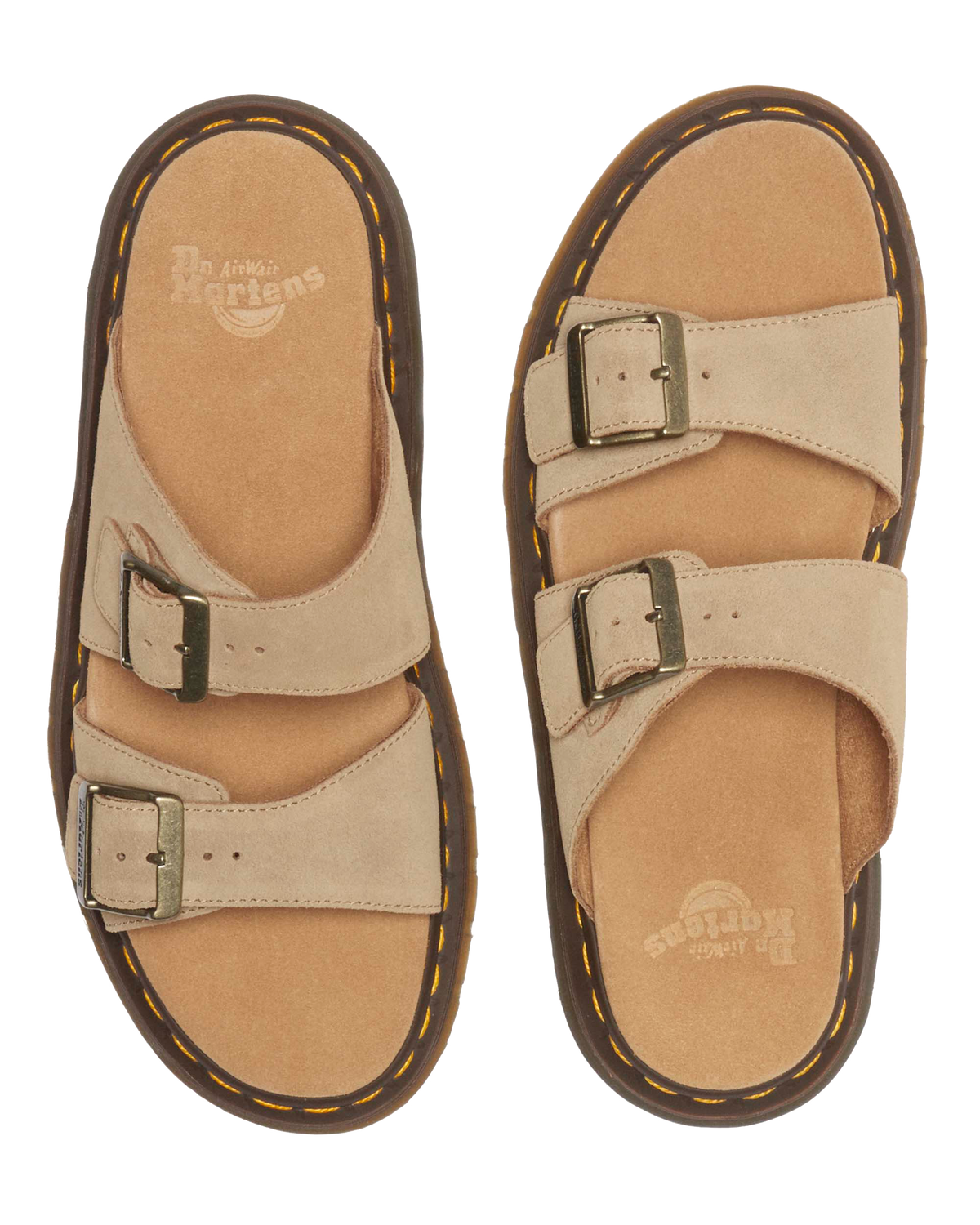 Josef suede slide sandals in Savannah Tan