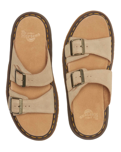 Josef suede slide sandals in Savannah Tan