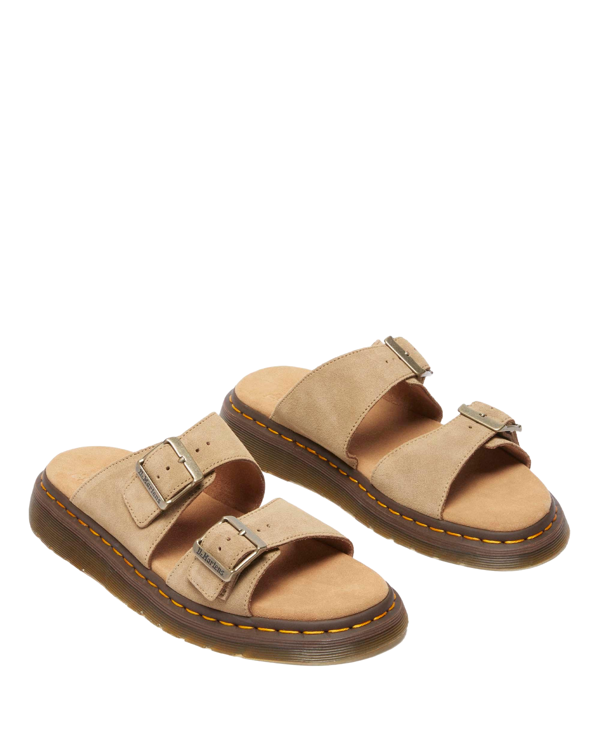 Josef suede slide sandals in Savannah Tan
