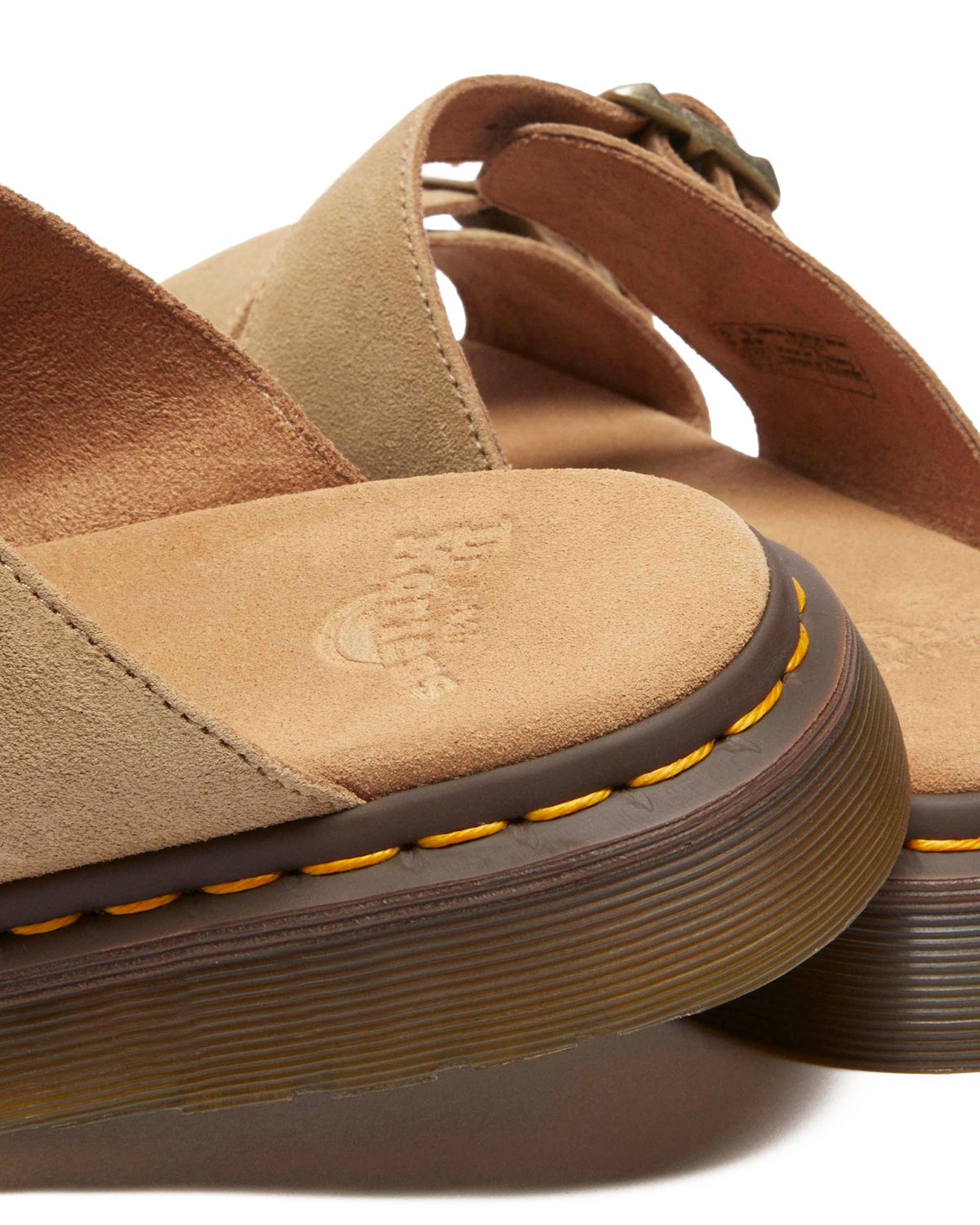 Josef suede slide sandals in Savannah Tan