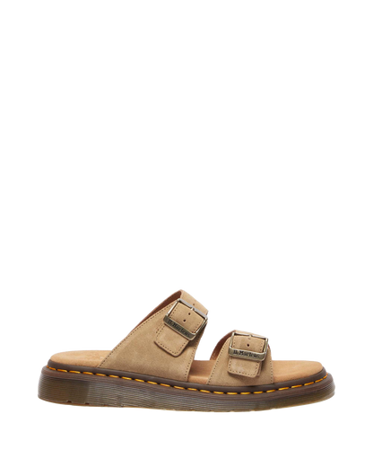 Josef suede slide sandals in Savannah Tan