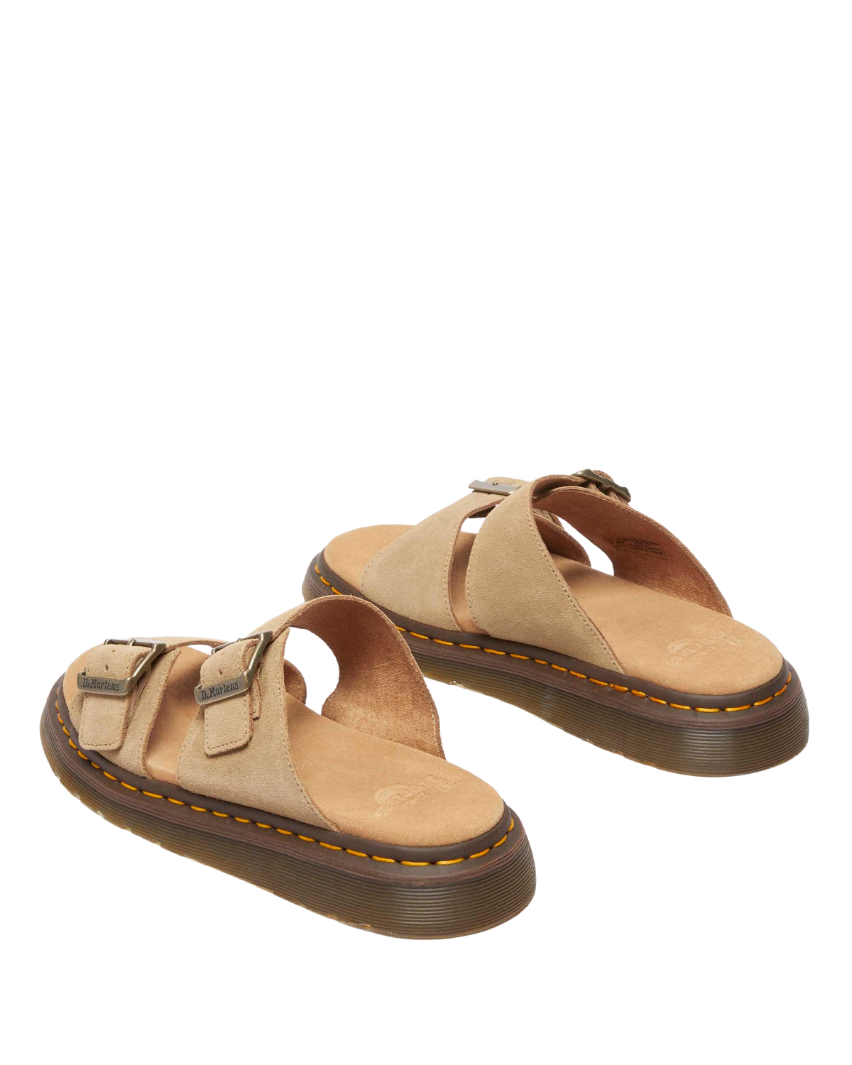 Josef suede slide sandals in Savannah Tan