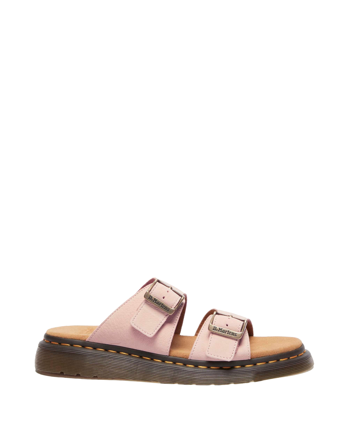 Josef Nubuck leather slide sandals in Powder Pink