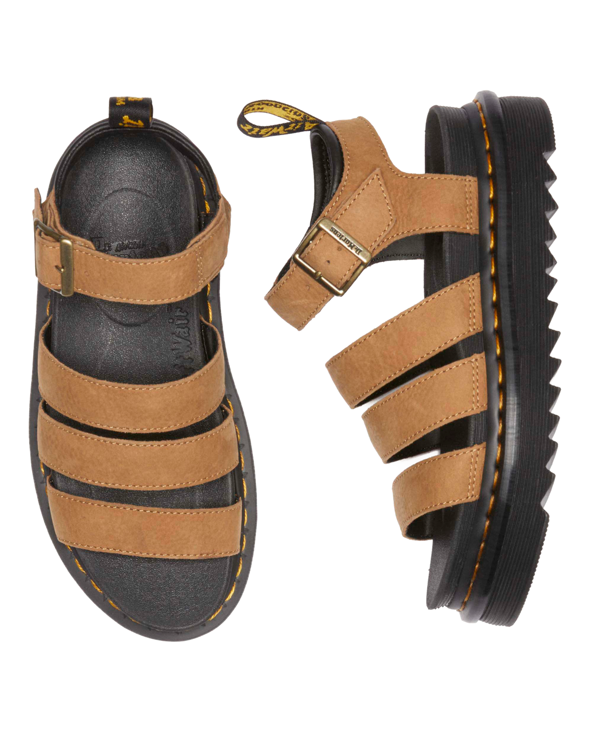 Blaire Tumbled Nubuck sandals in Desert Brown