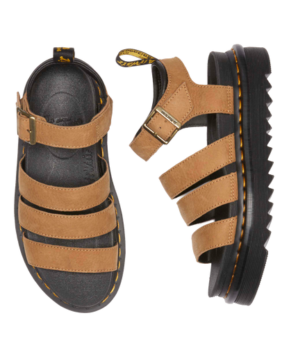 Blaire Tumbled Nubuck sandals in Desert Brown