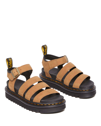 Blaire Tumbled Nubuck sandals in Desert Brown