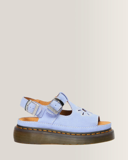Dunnet Flower Buttersoft leather sandals in Cornflower Blue
