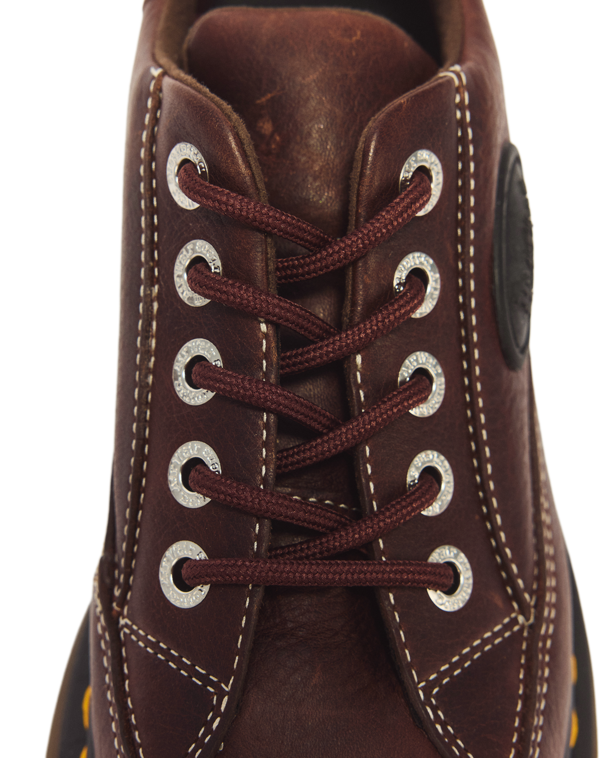 Buzz 5-eye Grizzly leather shoes in Dark Brown