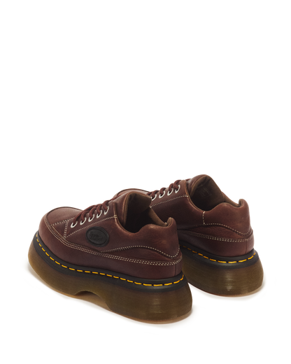 Buzz 5-eye Grizzly leather shoes in Dark Brown