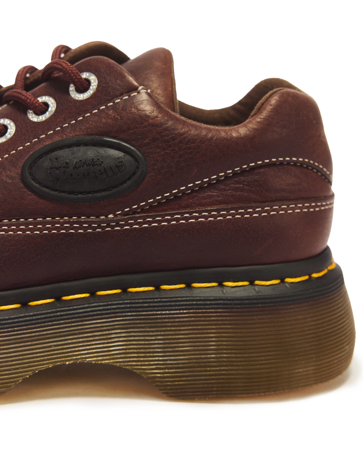 Buzz 5-eye Grizzly leather shoes in Dark Brown
