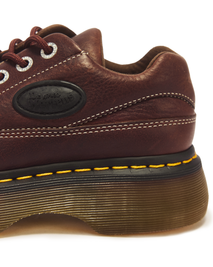 Buzz 5-eye Grizzly leather shoes in Dark Brown