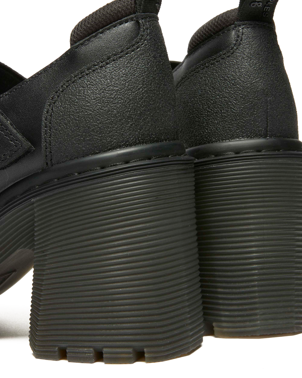Eviee Tech Strap Mary Jane Heeled Shoes in Black