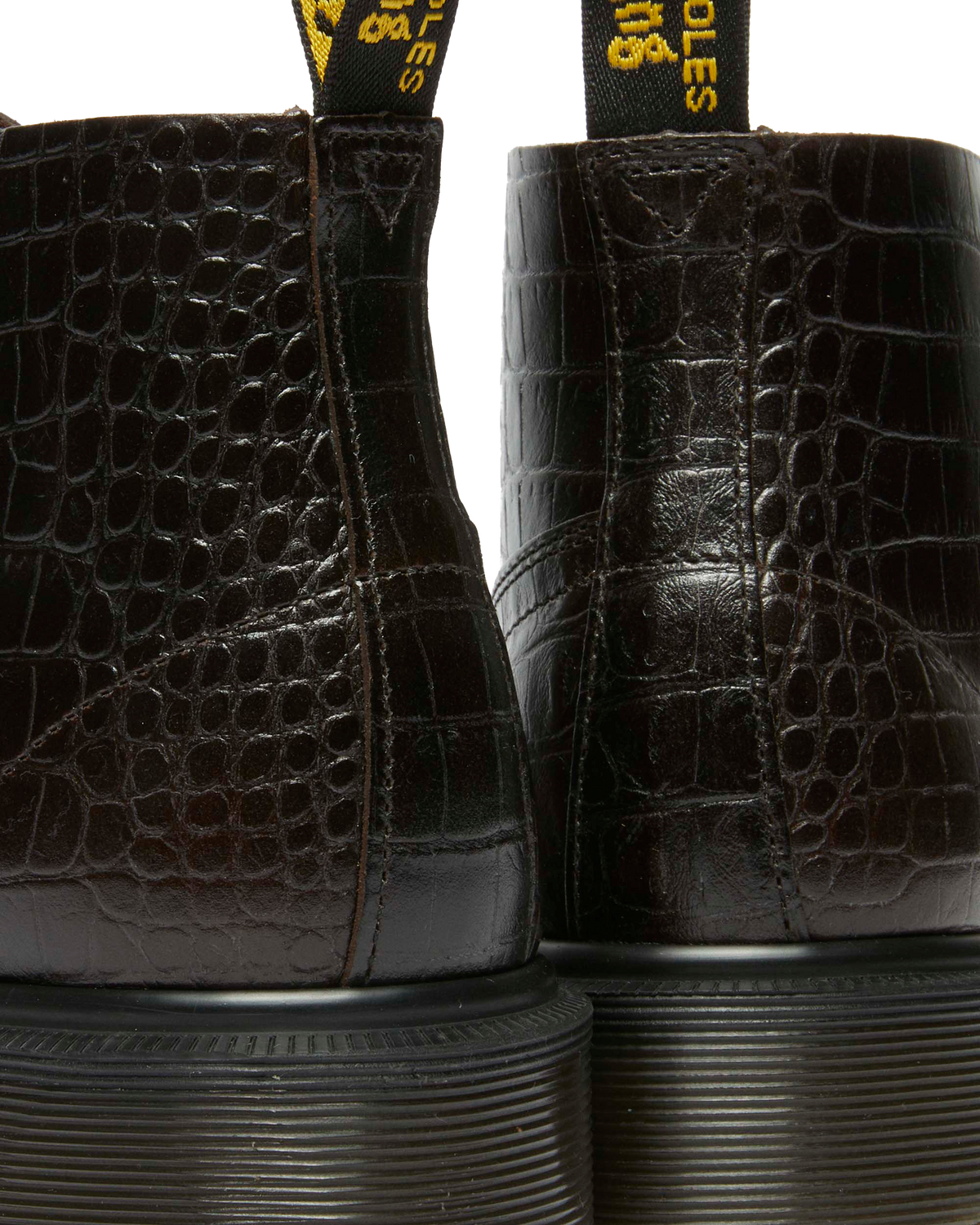 Church Crocodile Analine Leather Ankle Boots in Dark Brown