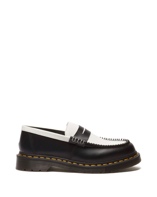 Penton two-tone Smooth leather loafers in Black