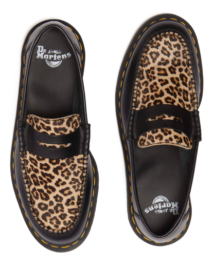 Penton Hair On & Smooth leather loafers in Black+Light Tan