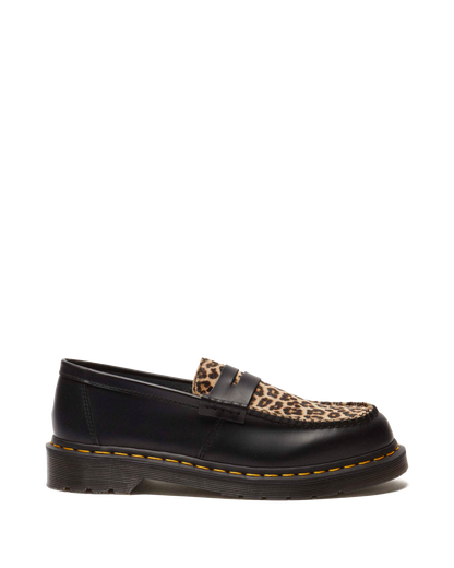 Penton Hair On & Smooth leather loafers in Black+Light Tan