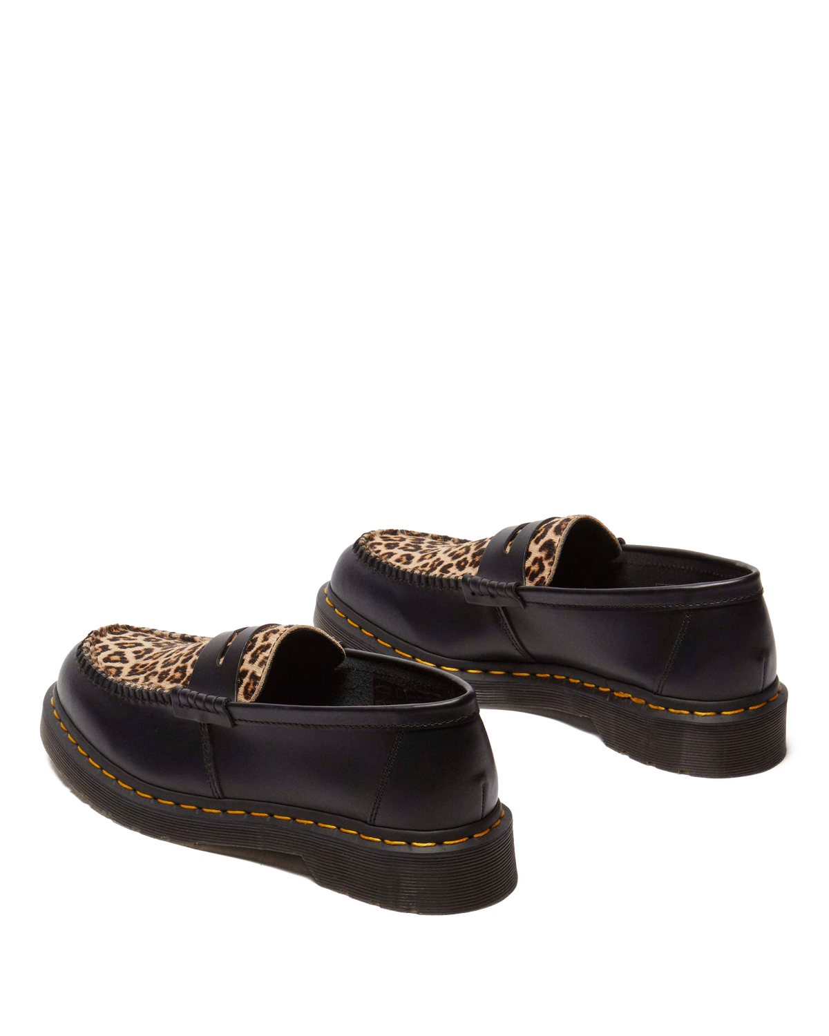 Penton Hair On & Smooth leather loafers in Black+Light Tan