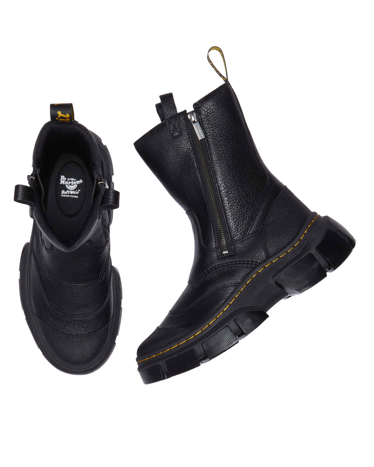 DMXL Rigger leather boots in Black