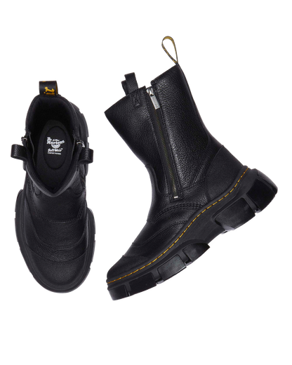 DMXL Rigger leather boots in Black