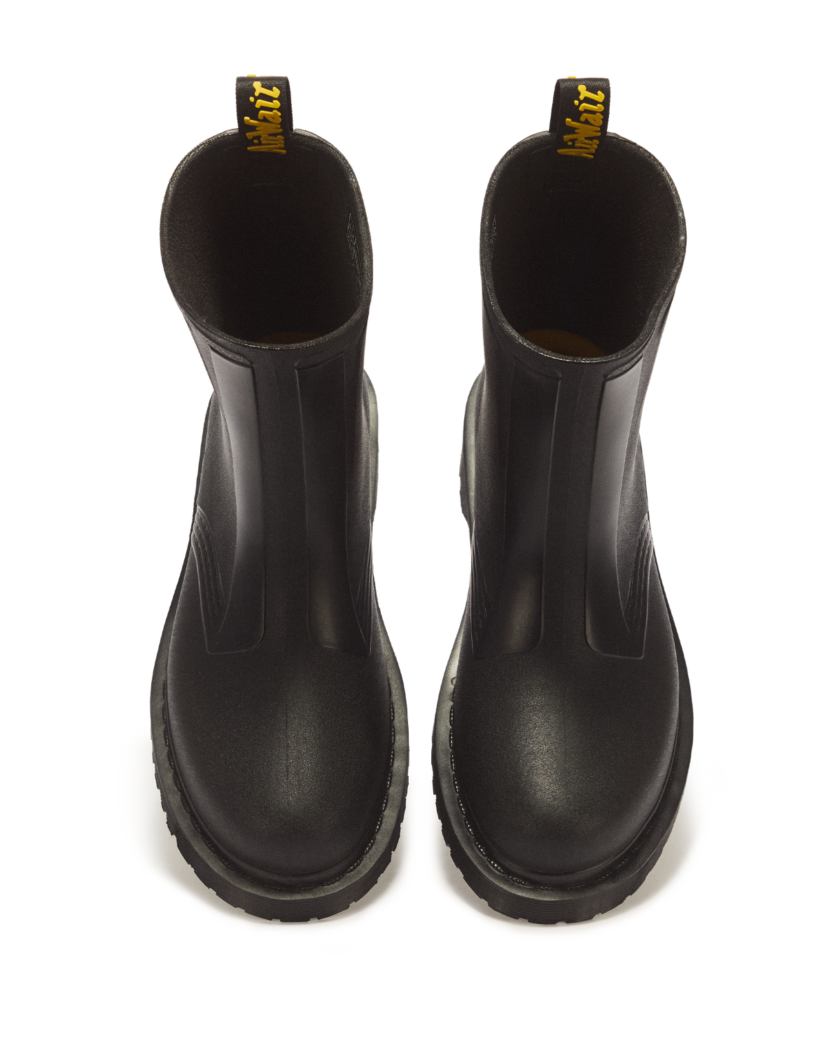 1460 Rain Pull On Waterproof Boots in Black PVC