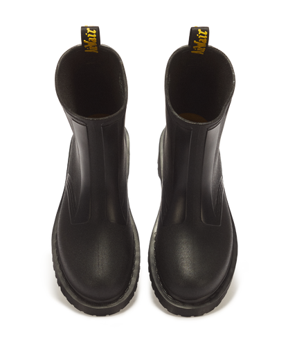 1460 Rain Pull On Waterproof Boots in Black PVC