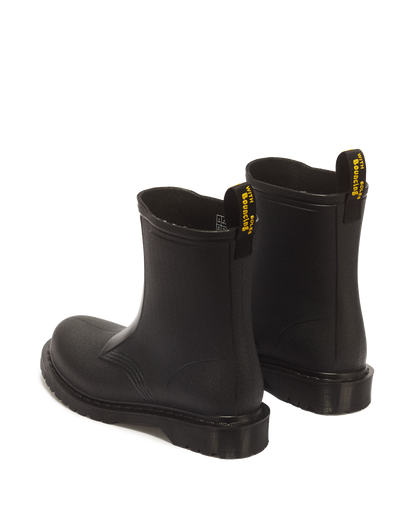 1460 Rain Pull On Waterproof Boots in Black PVC