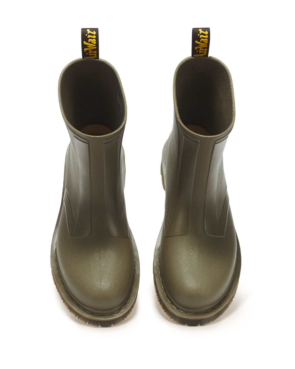 1460 Rain Pull On Waterproof Boots in DMs Olive